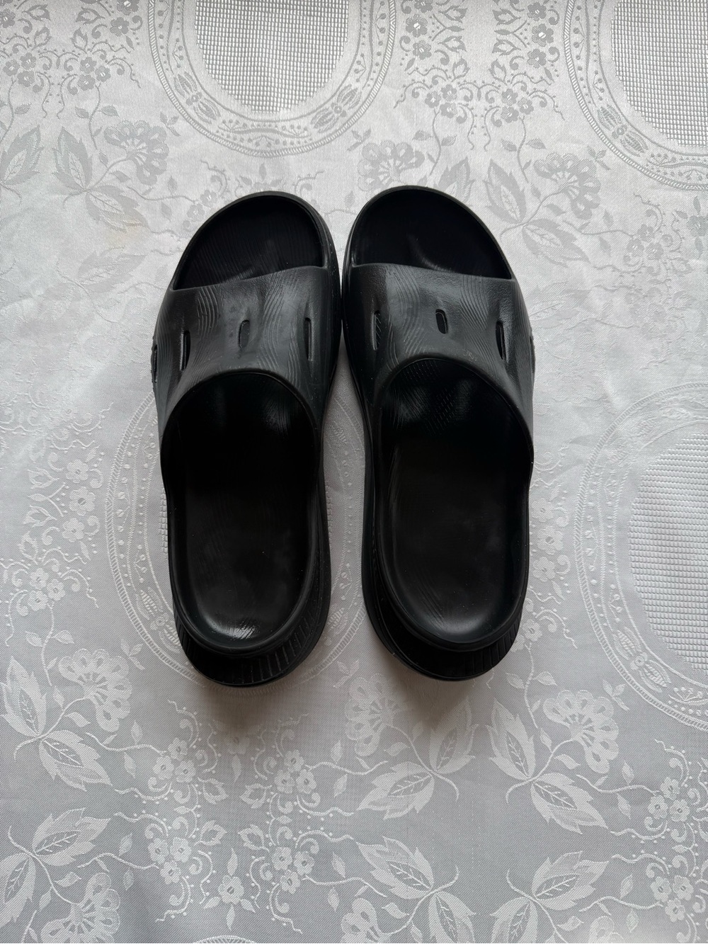 HOKA ORA Recovery 3 Black Men's Size 8 Slip-On Cushion Shoes Slide Sandals Foam
